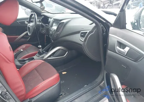 2016 Hyundai Veloster Turbo R-Spec из США, поврежденный, VIN KMHTC6AEXGU274838